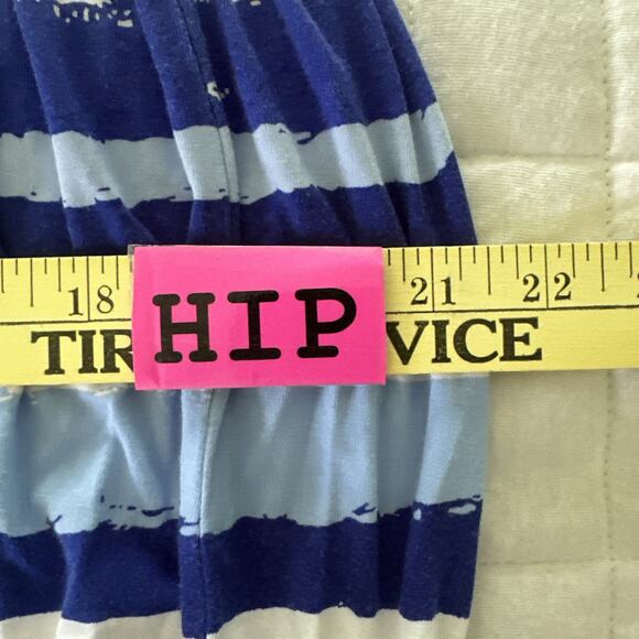 VINEYARD VINES Womens Dress Small Blue Striped Maxi Beach Cover Up Summer Preppy - Picture 10 of 11